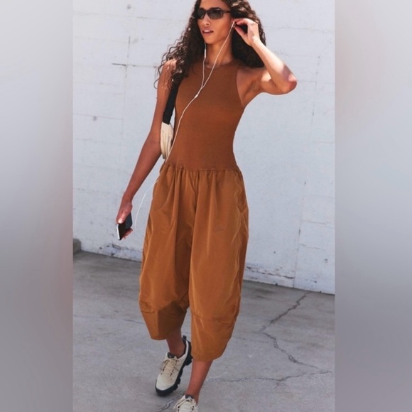 Free People Pants - Brown Women's Jumpsuit